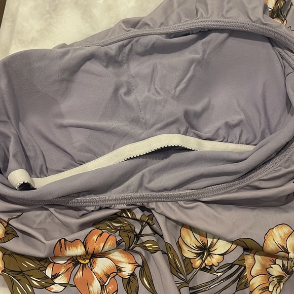 Aloha floral ruffle one piece M-L - Picture 2 of 6